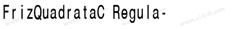 FrizQuadrataC Regula字体转换 FrizQuadrataC Regula字体转换